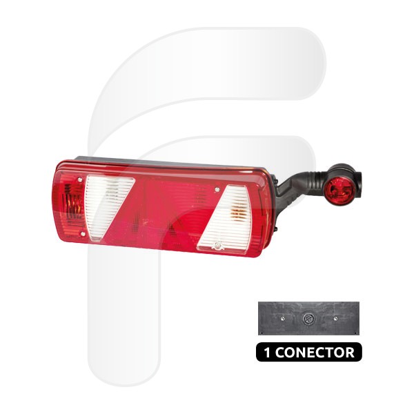 REAR LAMPS REAR LAMPS WITH TRIANGLE 3 CONNECTOR ECOPOINT LL RIGHT